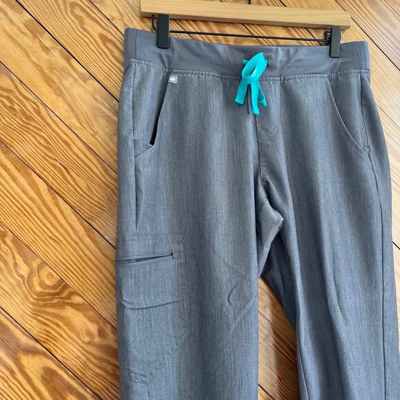 FIGS Zamora Jogger Scrub Pants Graphite Medical Professional Medium Petite - Picture 3 of 5